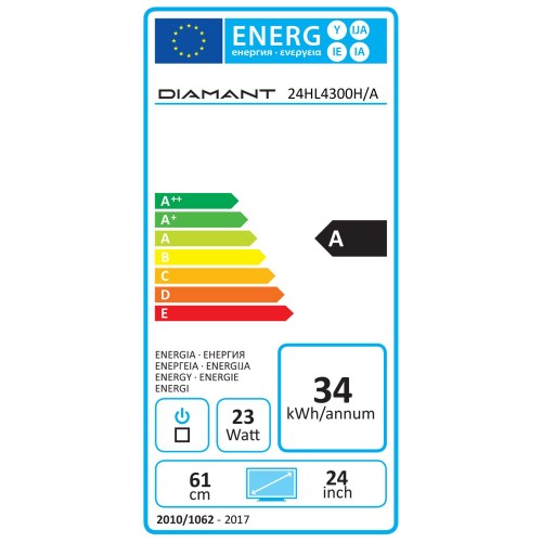 Televizor LED, Diamant 24HL4300H/A, 61 cm, HD Ready