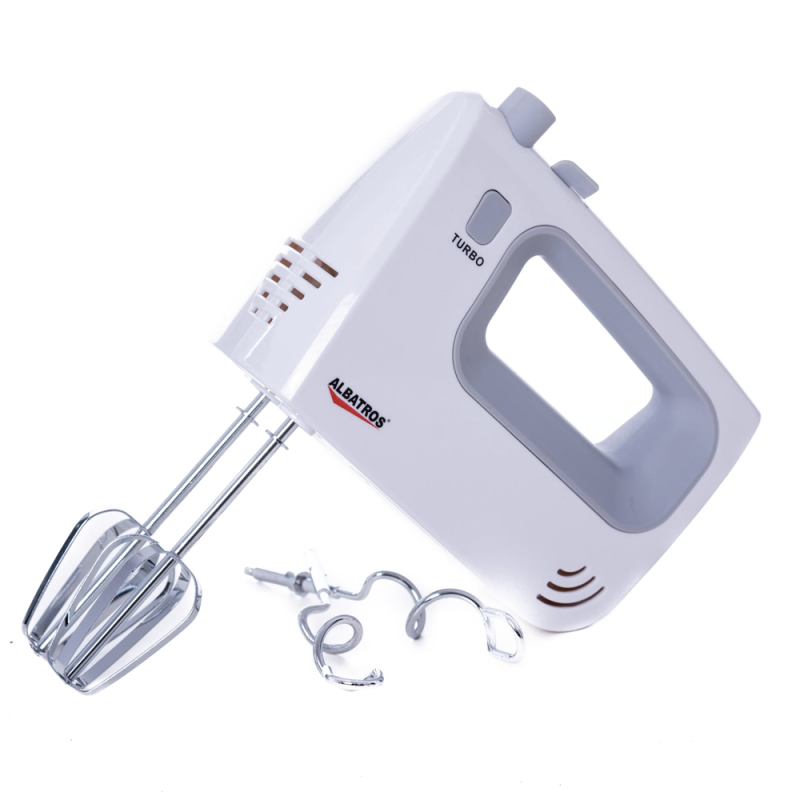 Mixer Albatros MXA300, 300 W, 5 viteze + Turbo, Alb