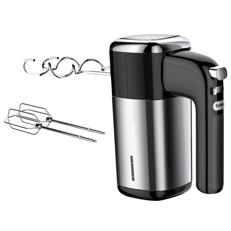 Mixer de mana Heinner Master Collection HM-300BK, 300 W, 5 Viteze + Turbo, Negru