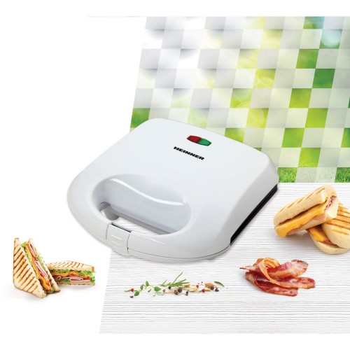 Sandwich-maker Heinner Irysse 750 SM-K750W, 750 W, Alb