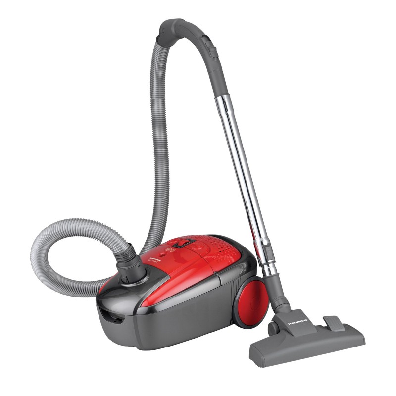 Aspirator cu sac Heinner HVC-VRD700S, 700 W, 3 L, putere variabila, sac microfibra, Hepa 11, Rosu/Gri