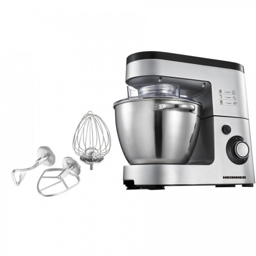 Mixer planetar Heinner HPM-1500XMC-V2, 1500W, 6 viteze, Bol 5.5l, Inox