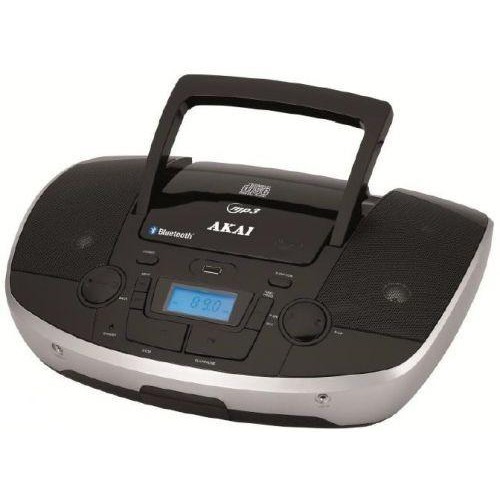 Radio portabil AKAI APRC-108, 6W, CD, MP3, Negru