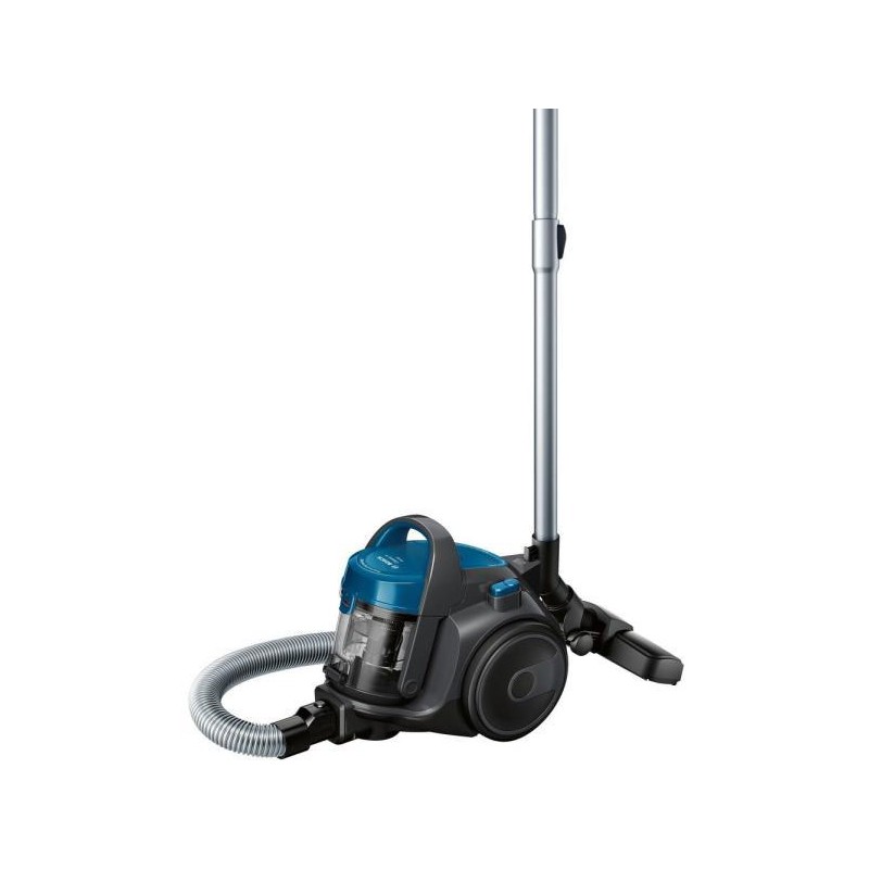 Bosch Aspirator fara sac 3A BGS05A220, 700 W, 1.5 l, filtru igienic PureAir, Easy Clean, negru/albastru