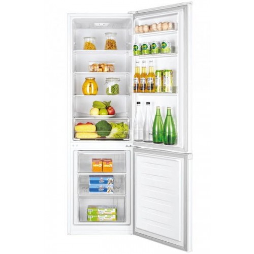 Combina frigorifica Candy CHICS 5182WN, Static, 262 L, Usa reversibila, Cutie fructe/legume, H 180 cm, Alb