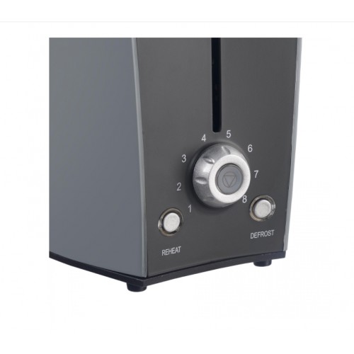 Prajitor de paine Albatros Confort 800 W, 2 Felii, 8 Trepte de Prajire, Termostat Reglabil, Tavita Firimituri, Argintiu