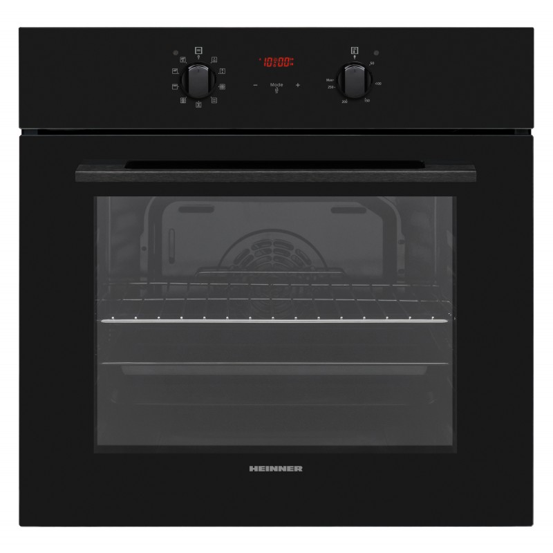 CUPTOR INCORPORABIL HEINNER HBO-V659GCD-GBK, 9 FUNCTII, GRILL, VENTILATIE, TIMER, DISPLAY TOUCH, STICLA NEAGRA, 65 L