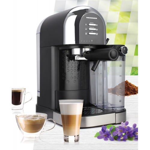 Espressor manual Heinner Coffee Dreamer HEM-DL1470BK, 1230-1470W, 20bar, , dispozitiv spumare lapte ( HEM-DL1470BK )
