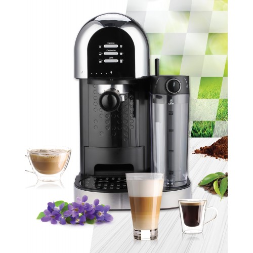 Espressor manual Heinner Coffee Dreamer HEM-DL1470BK, 1230-1470W, 20bar, , dispozitiv spumare lapte ( HEM-DL1470BK )