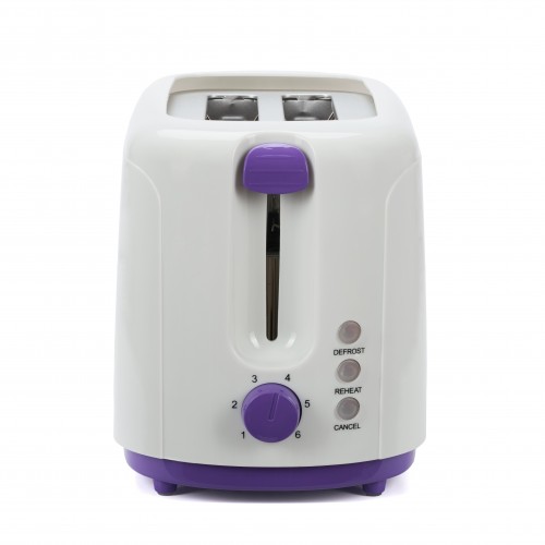 Prajitor de paine Heinner Ultraviolet TP-750UV, 750 W, 6 setari rumenire, Alb/Violet ( TP-750UV )