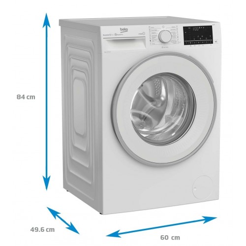Masina de spalat rufe Beko B3WFU7704WB, 7 kg, 1000 RPM, Clasa D, Recycled Tub, AddXtra, Alb (  B3WFU7704WB )