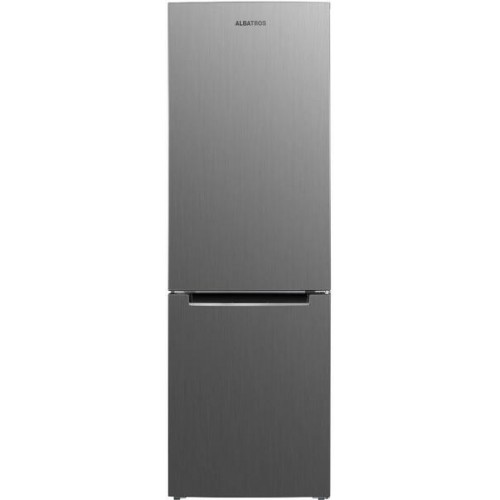 Combina frigorifica Albatros CFX393, 315 L, Termostat reglabil, Clasa energetica F, Dezghetare automata frigider, Inox (CFX393)
