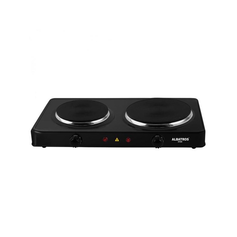 Plita electrica independenta Albatros AP26B 2500W 2 arzatoare Neagra (  AP26B  )