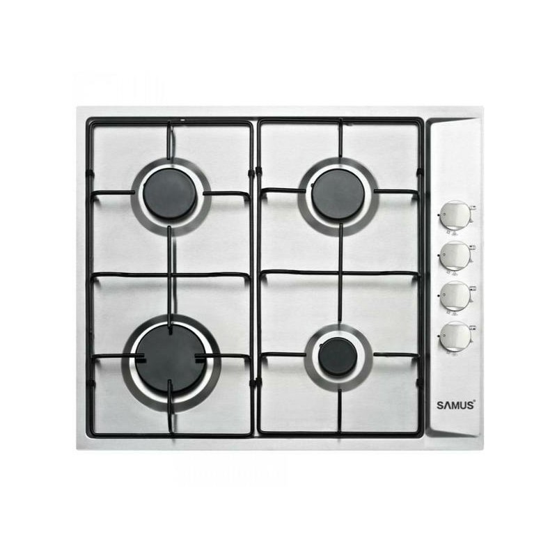 Plita Incorporabila Samus PSG-64SX, 4 arzatoare gaz, Latime 58 cm, Sistem de siguranta la arzatoare(  PSG-64SX, )