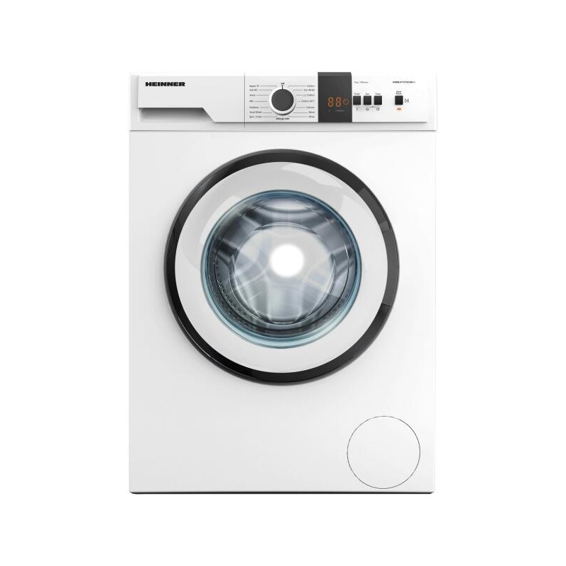 Masina de spalat rufe Heinner HWM-VT1710CHD++, 7Kg, 1000RPM, Clasa D, 15 programe, Rapid 15,, Alb ( HWM-VT1710CHD++ )
