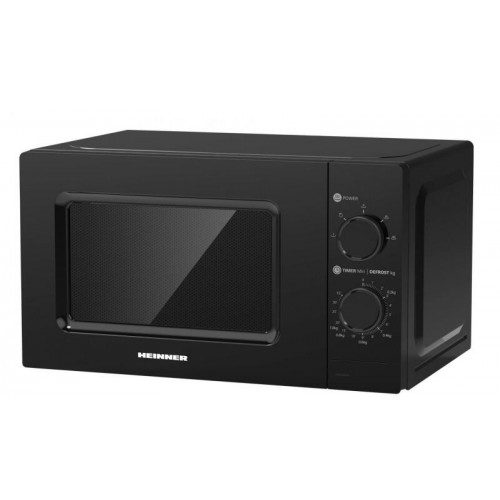 Cuptor cu microunde Heinner HMW-MD20MBK, 20 litri, 700 W, 5 trepte, mecanic, negru (   HMW-MD20MBK )