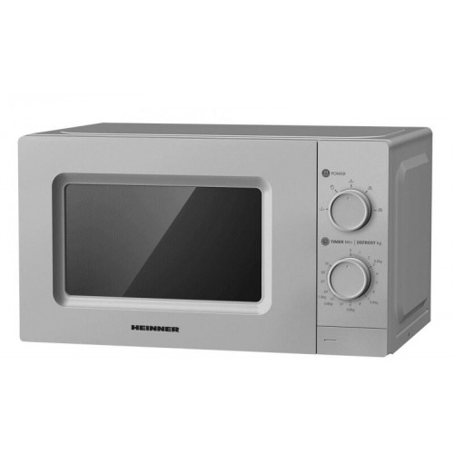 Cuptor cu microunde Heinner HMW-MD20MSL, 20 l, Control mecanic, 700 W(Argintiu) ( HMW-MD20MSL )
